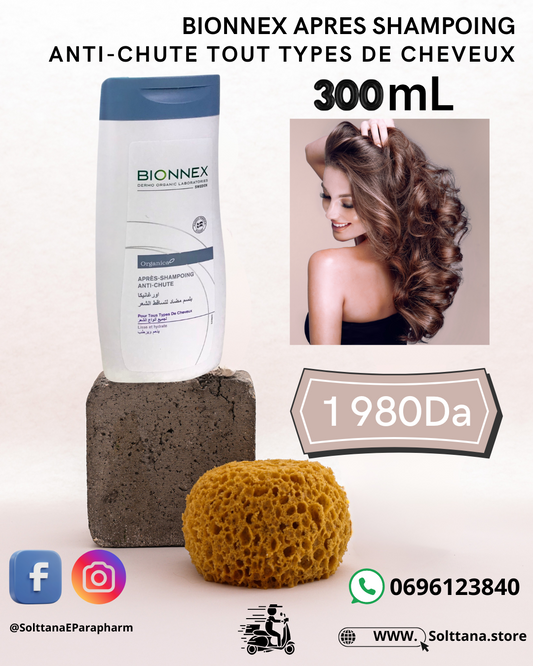 BIONNEX APRES SHAMPOING ANTI-CHUTE TOUT TYPES DE CHEVEUX 300ML