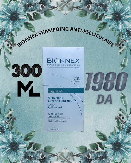 BIONNEX ORGANICA SHAMPOING ANTI PELLICULAIRE TOUT TYPES DE CHEVEUX 300ML